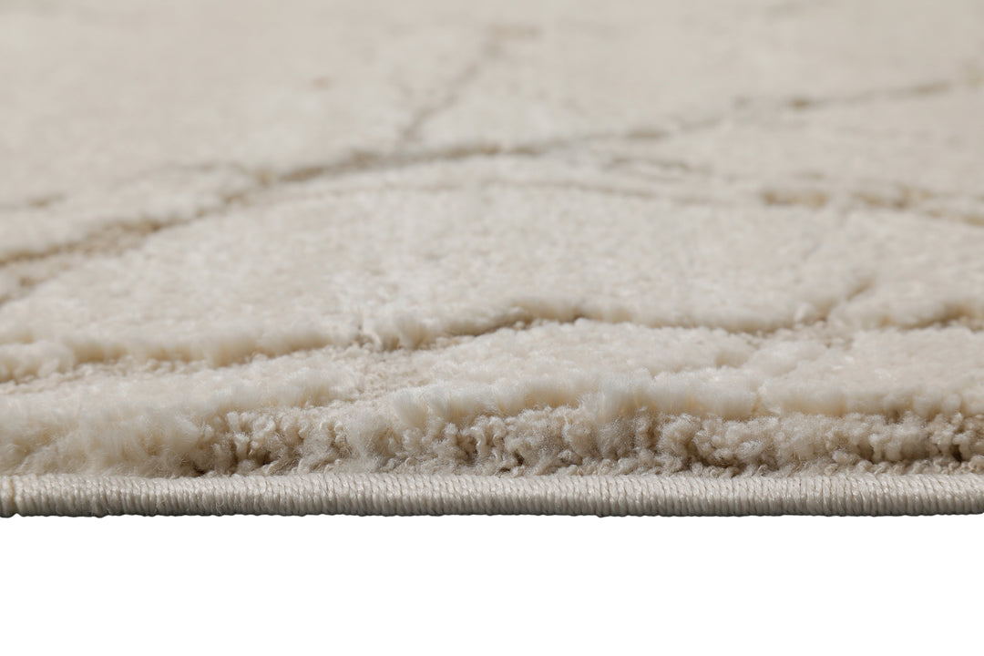 Linus Teppich creme beige Kurzflor rechteckig