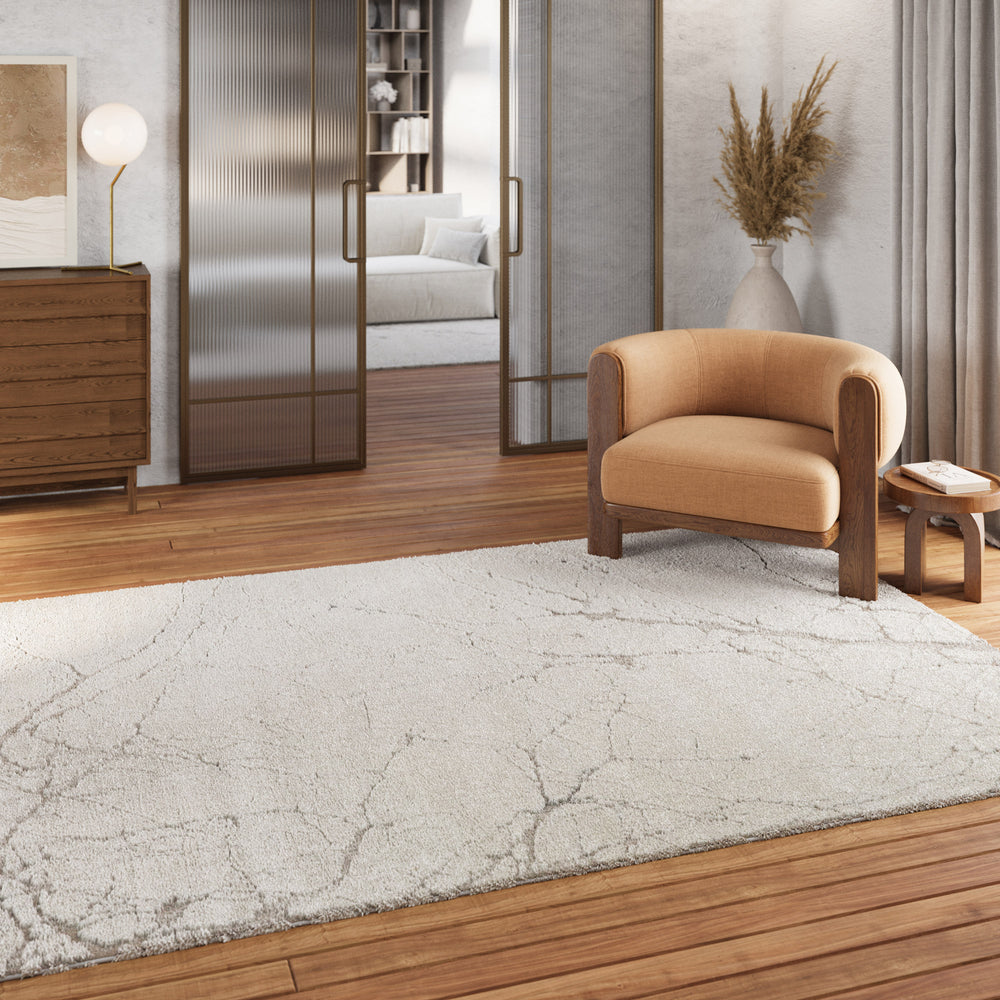 Linus Teppich creme beige Kurzflor rechteckig