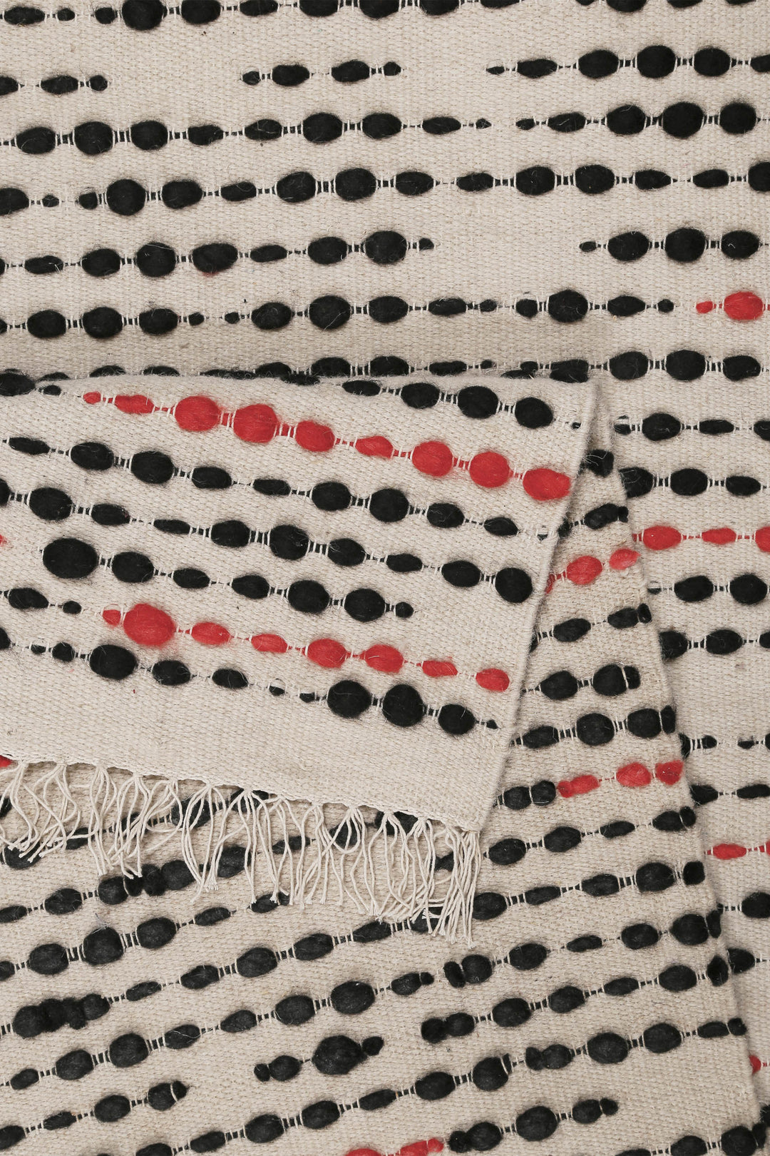 London Red Teppich creme beige Kurzflor rechteckig