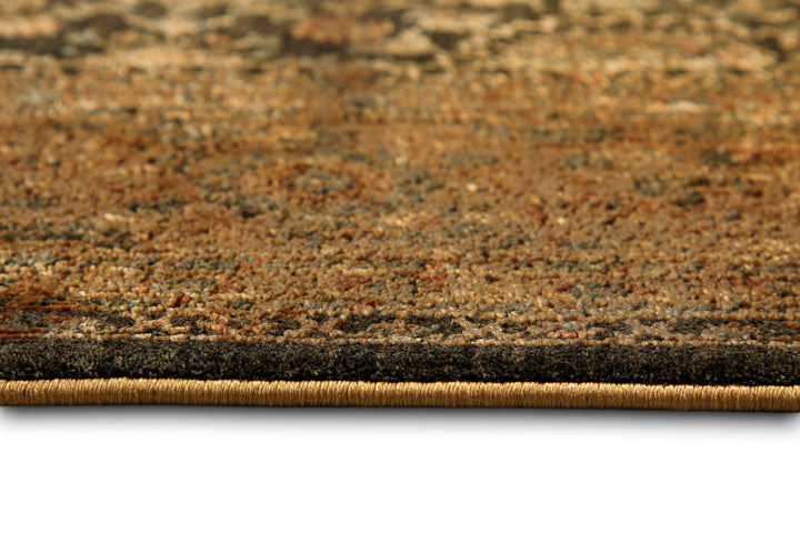 LunaSilk Teppich kupfer grau Kurzflor rechteckig