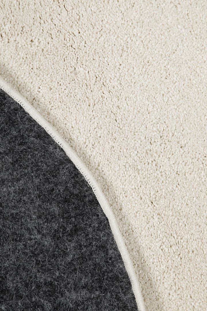 Manta Teppich creme weiß Hochflor rund