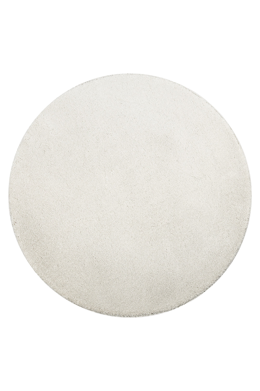 Manta Teppich creme weiß Hochflor rund