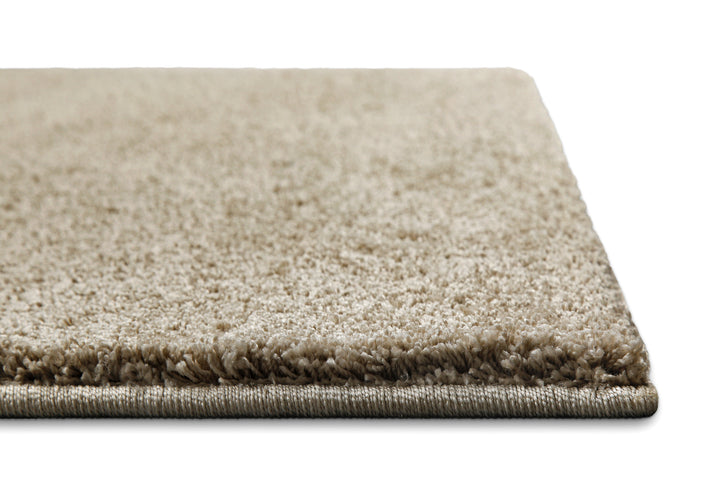 Manta Teppich sand beige Hochflor rechteckig