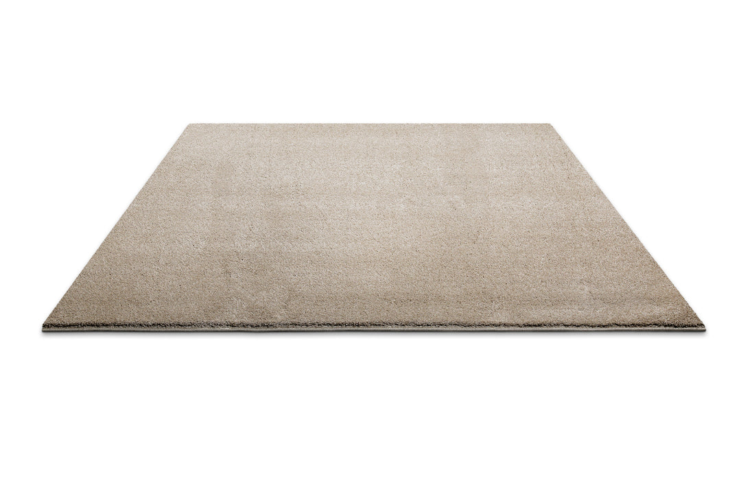 Manta Teppich sand beige Hochflor rechteckig