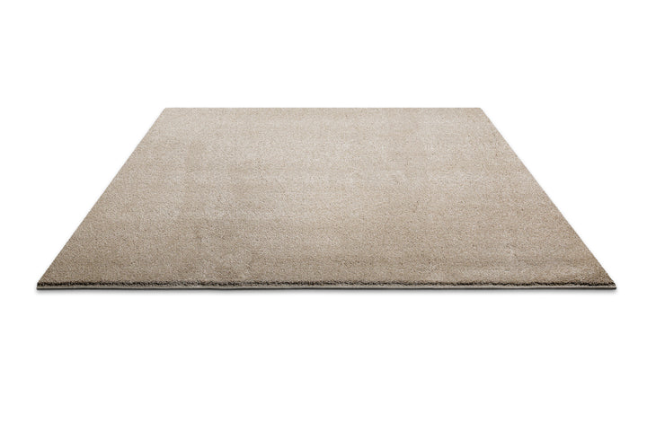 Manta Teppich sand beige Hochflor rechteckig