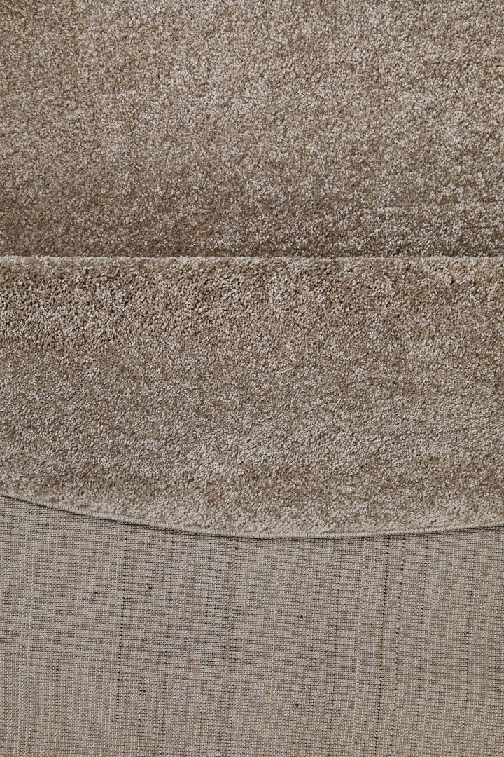 Topas Teppich sand beige Kurzflor rund