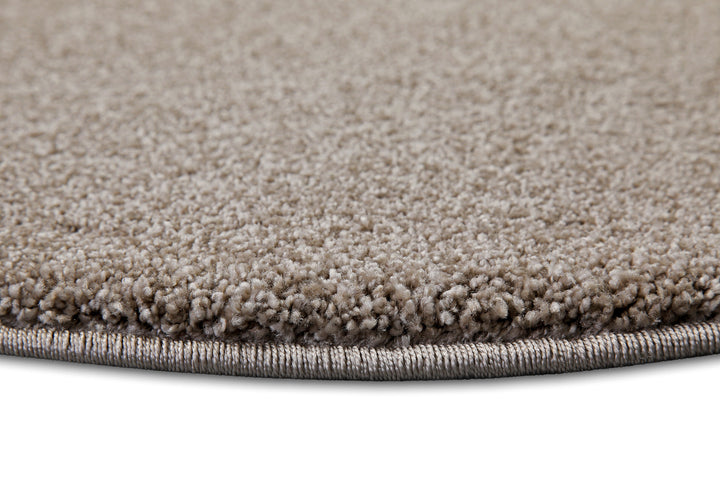 Topas Teppich sand beige Kurzflor rund