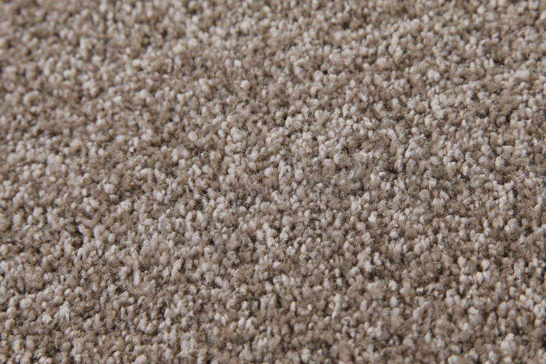 Topas Teppich sand beige Kurzflor rund