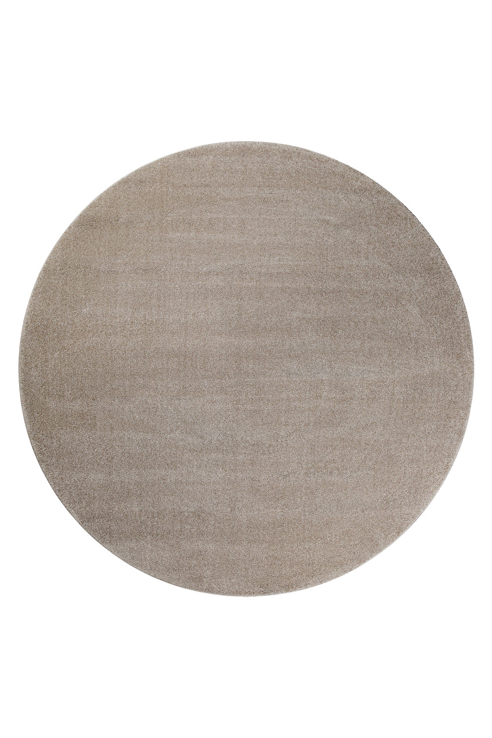 Topas Teppich sand beige Kurzflor rund