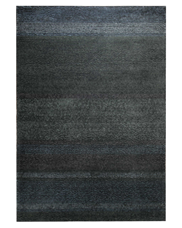 Anthrazit im Streifenlauf - Handtuft 160 x 230 cm – Produktfoto freigestellt
