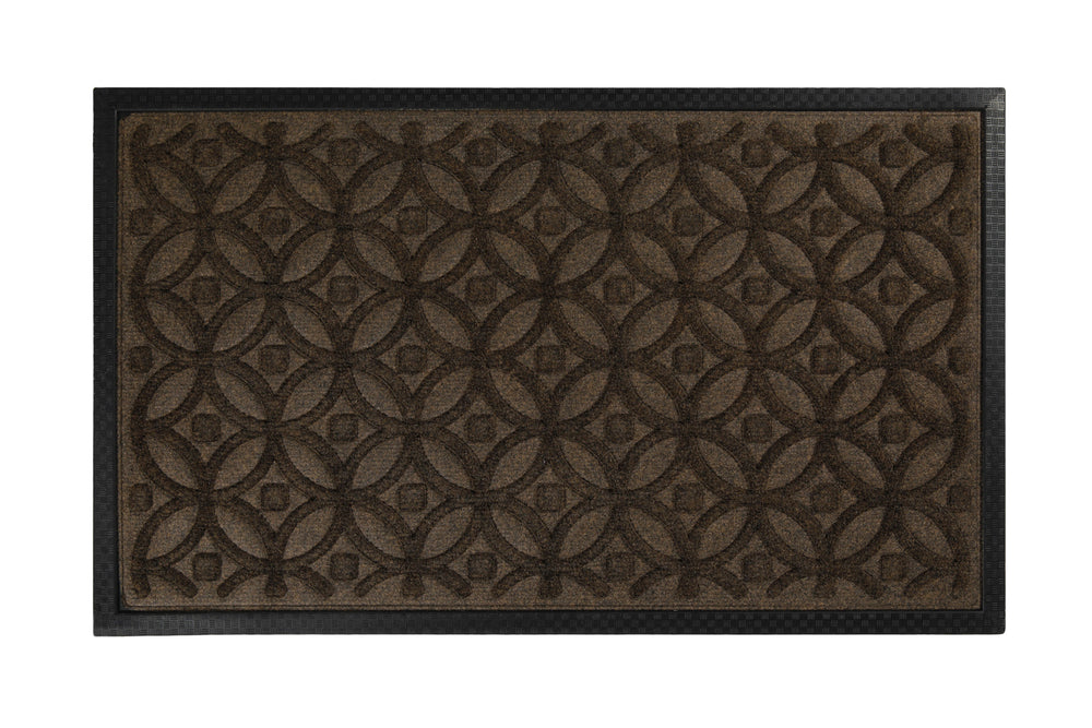 Midnight Mosaic Fußmatte braun Kurzflor rechteckig