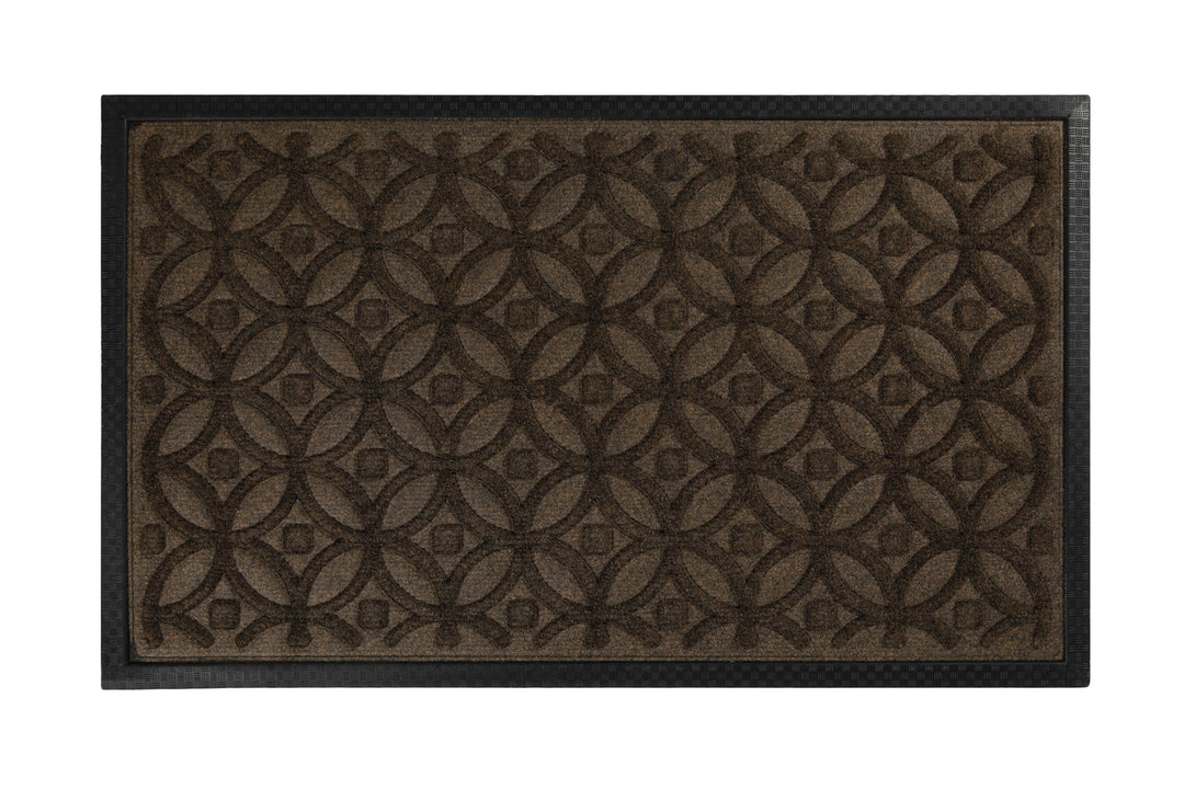Midnight Mosaic Fußmatte braun Kurzflor rechteckig