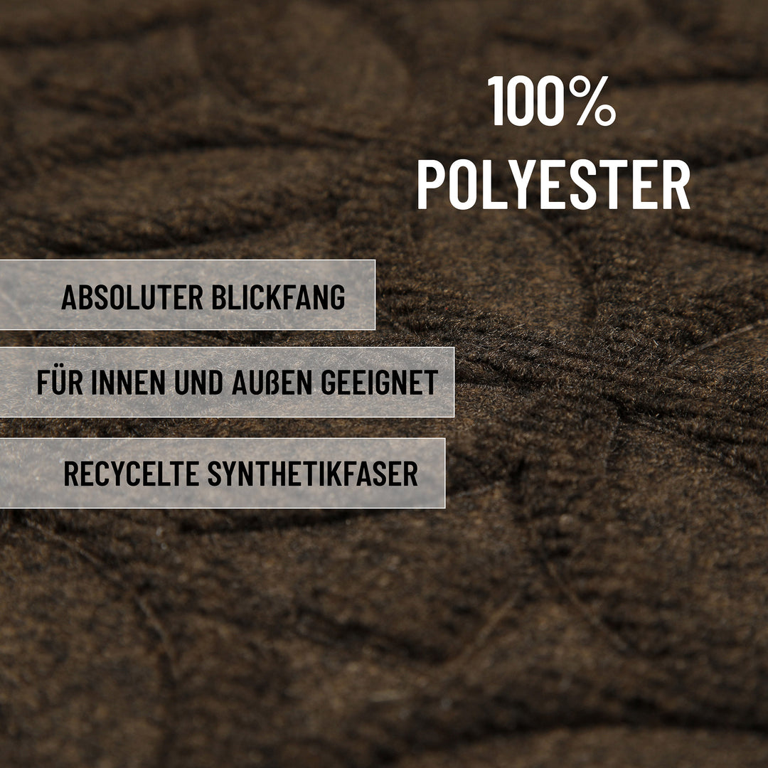 Midnight Mosaic Fußmatte braun Kurzflor rechteckig