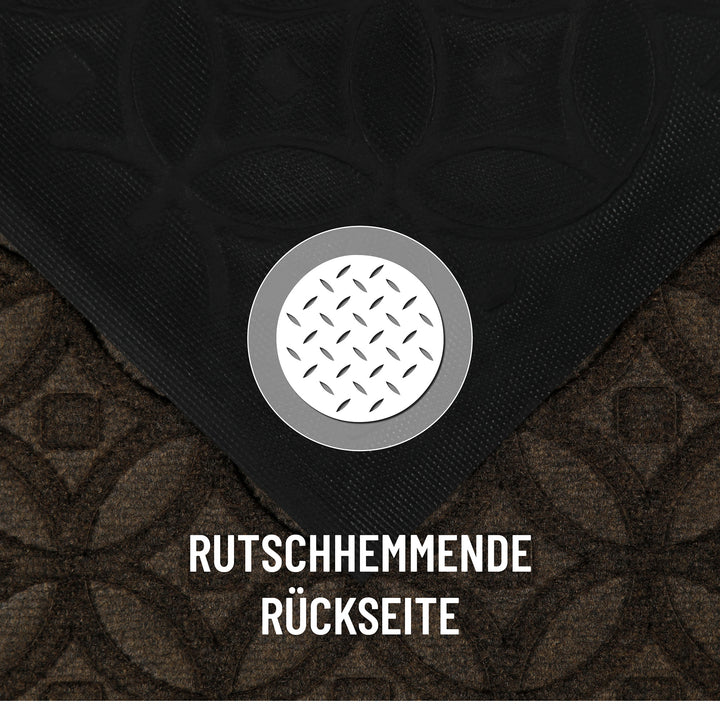 Midnight Mosaic Fußmatte braun Kurzflor rechteckig