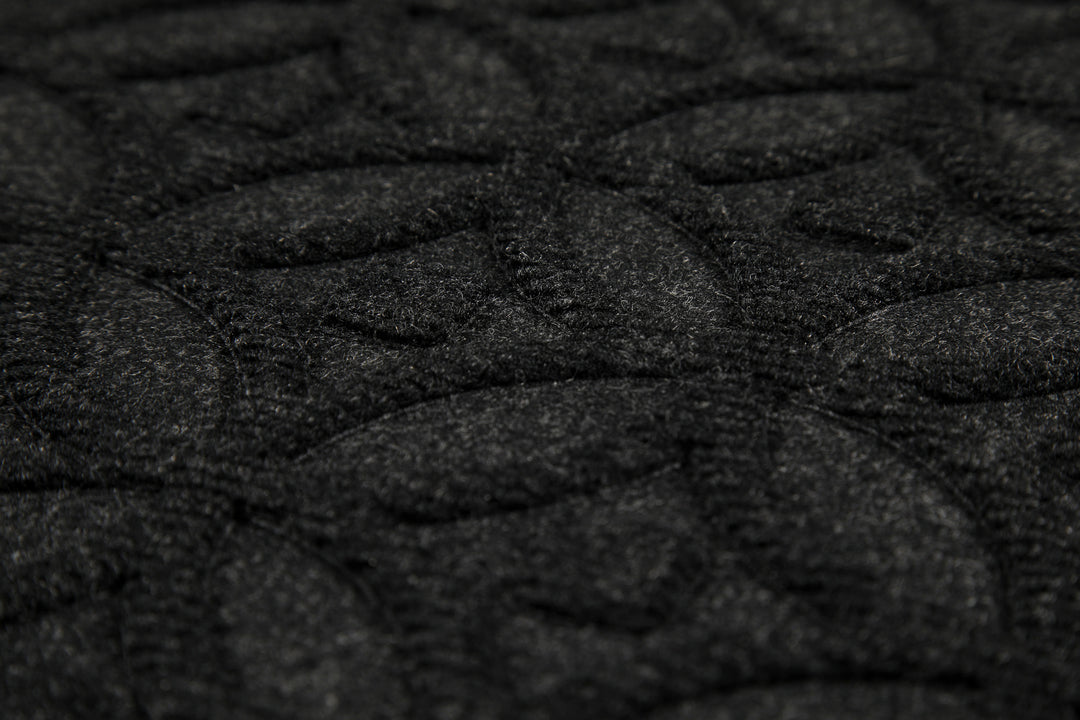 Midnight Mosaic Fußmatte anthrazit Kurzflor rechteckig