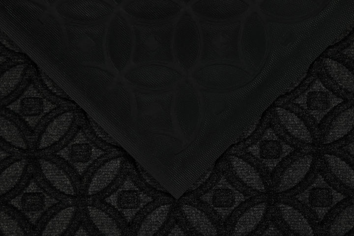 Midnight Mosaic Fußmatte anthrazit Kurzflor rechteckig