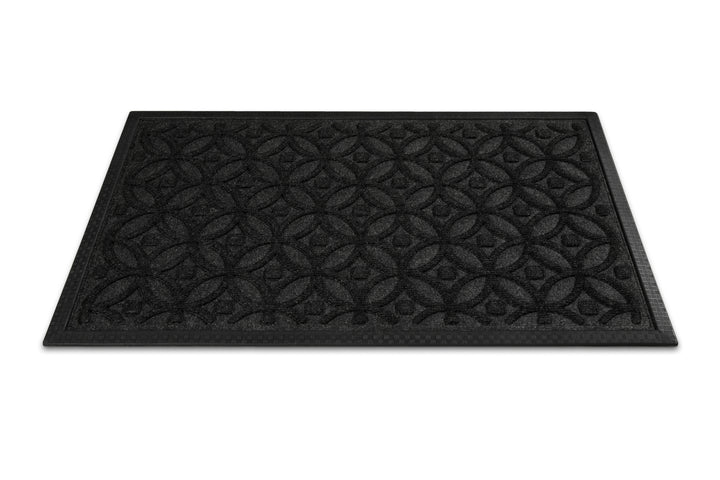 Midnight Mosaic Fußmatte anthrazit Kurzflor rechteckig