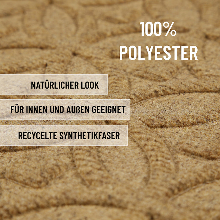 Midnight Mosaic Fußmatte honig beige Kurzflor rechteckig