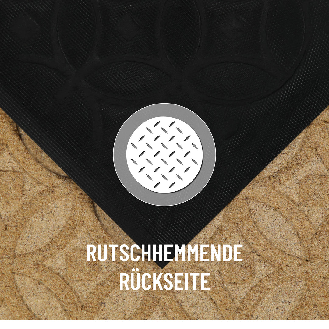 Midnight Mosaic Fußmatte honig beige Kurzflor rechteckig