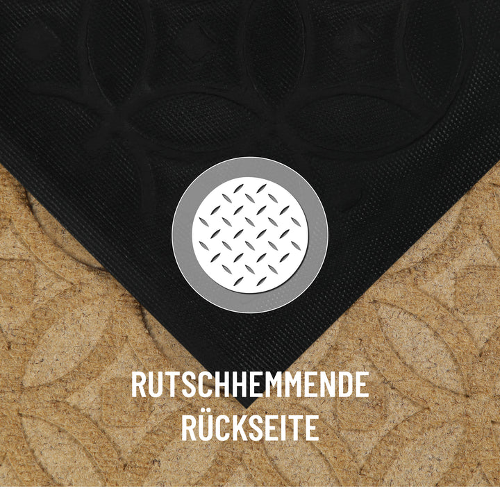 Midnight Mosaic Fußmatte honig beige Kurzflor rechteckig