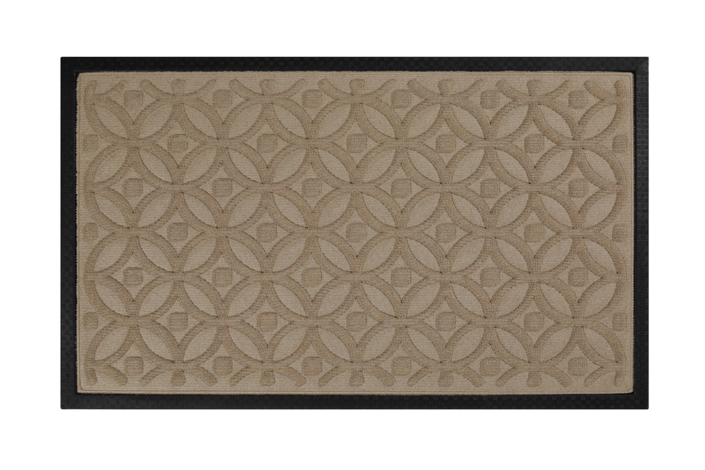 Midnight Mosaic Fußmatte sand beige Kurzflor rechteckig