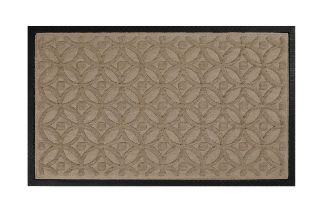 Midnight Mosaic Fußmatte sand beige Kurzflor rechteckig