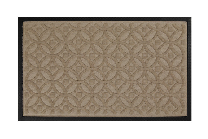 Midnight Mosaic Fußmatte sand beige Kurzflor rechteckig