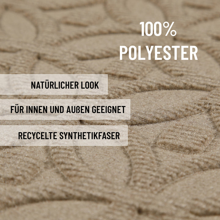 Midnight Mosaic Fußmatte sand beige Kurzflor rechteckig