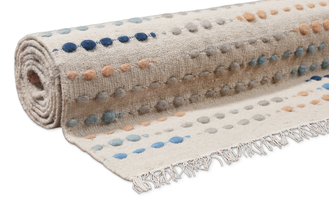 Maddie Teppich creme beige Kurzflor rechteckig