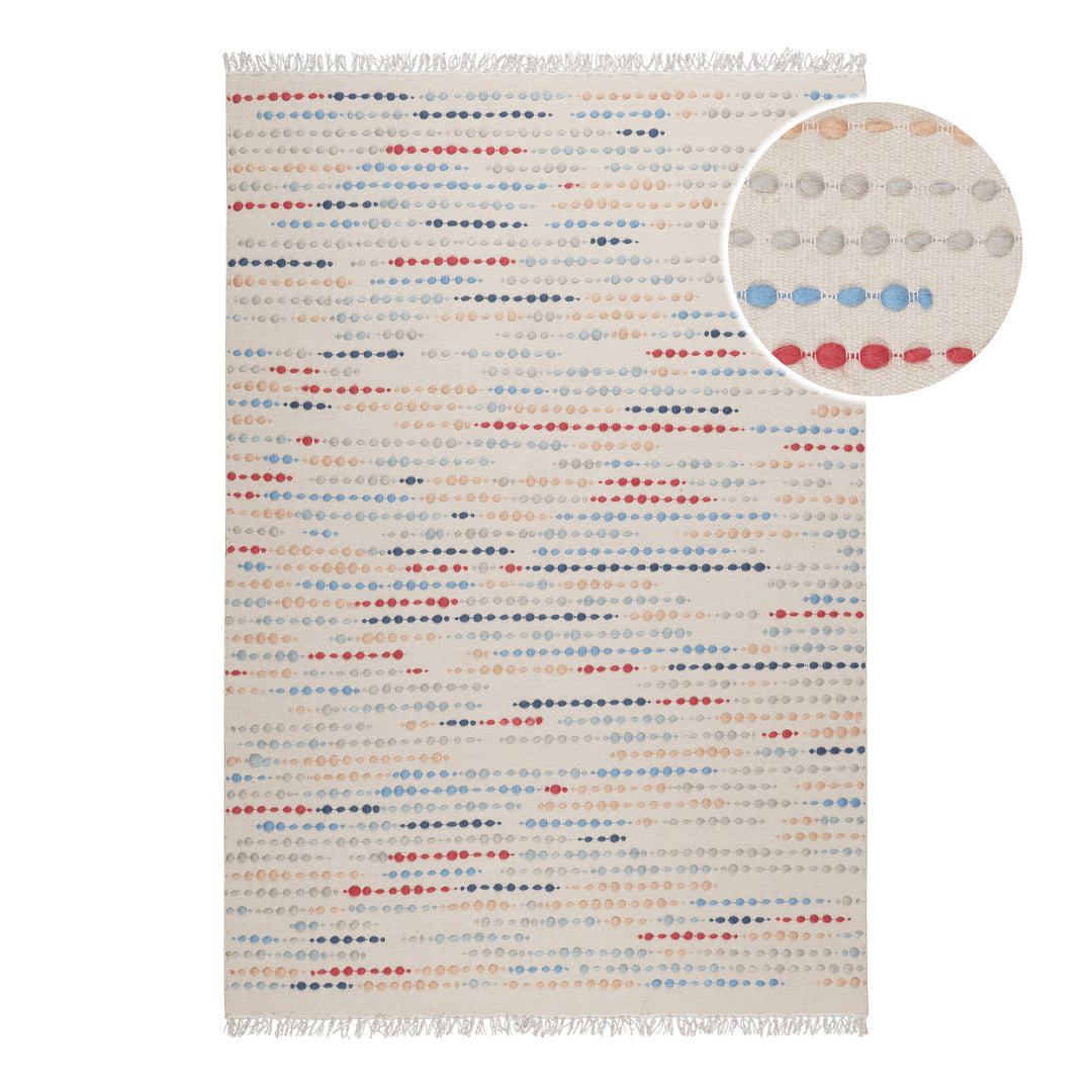 Maddie Teppich creme beige Kurzflor rechteckig