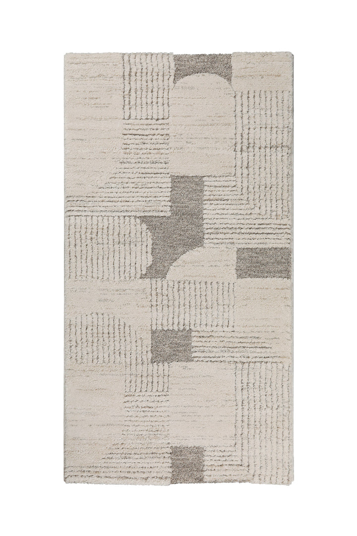 Mats Teppich creme beige Kurzflor rechteckig