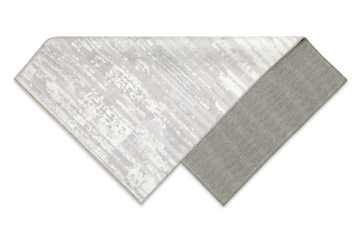 Mauri Badteppich greige Kurzflor rechteckig