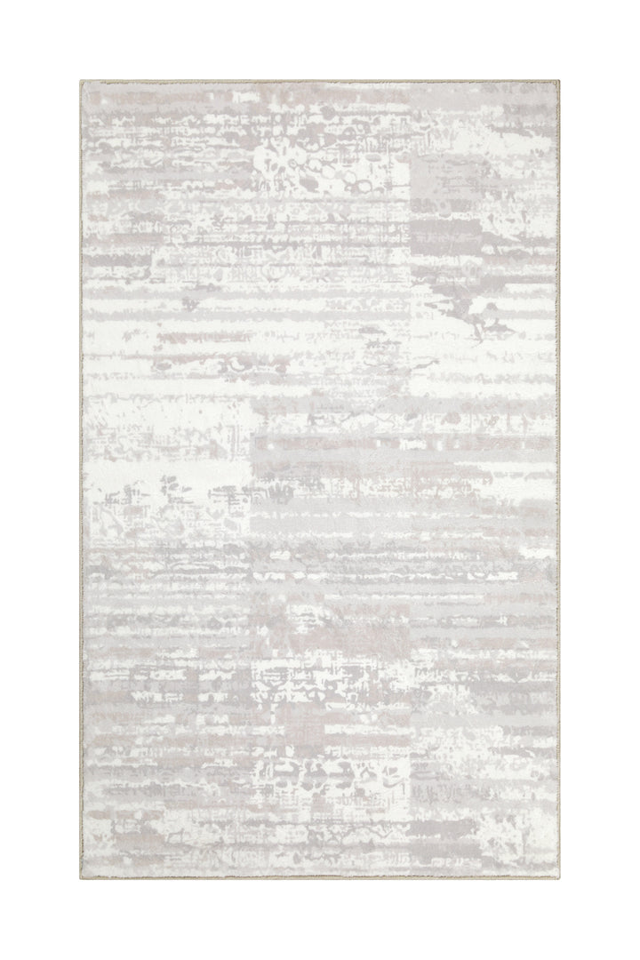 Mauri Badteppich greige Kurzflor rechteckig