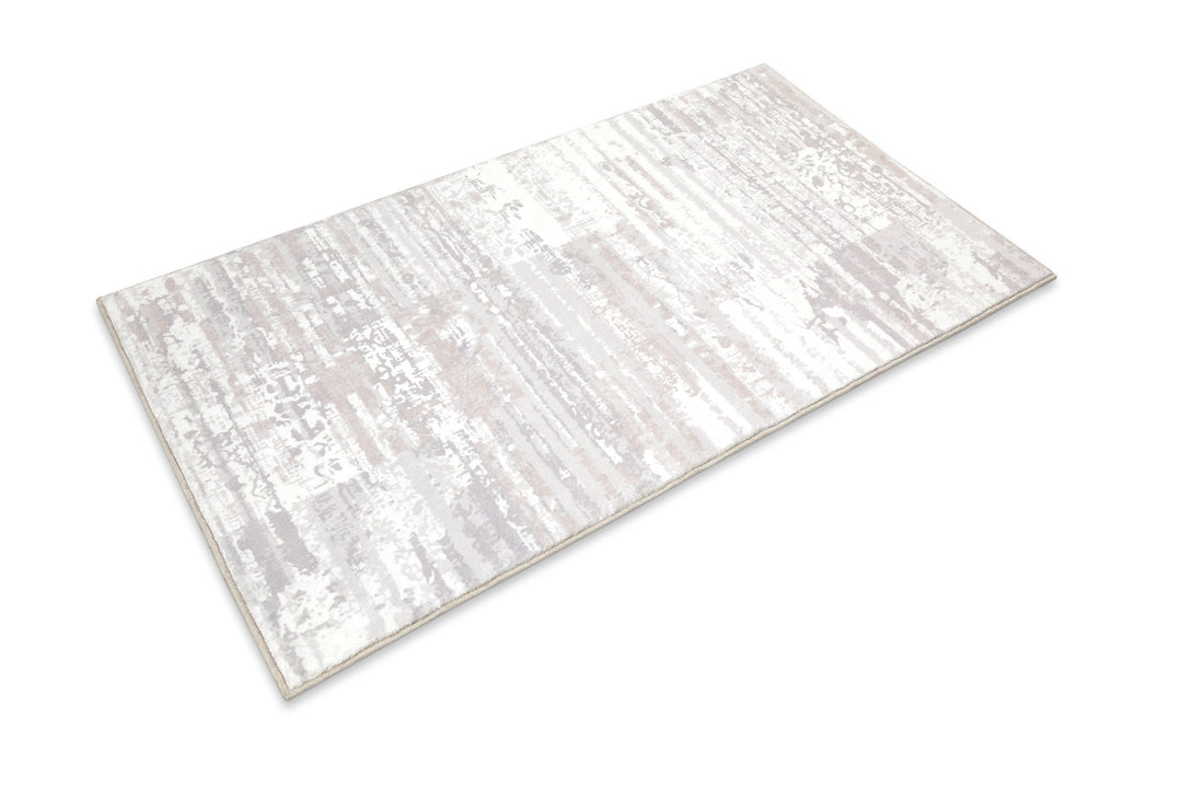 Mauri Badteppich greige Kurzflor rechteckig