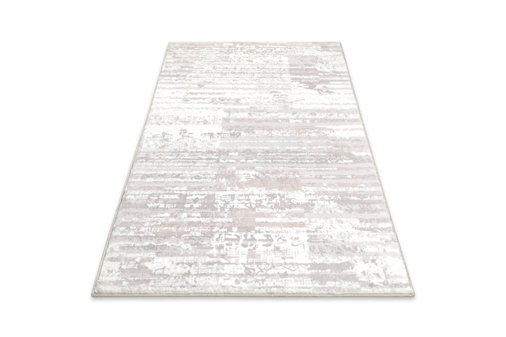 Mauri Badteppich greige Kurzflor rechteckig