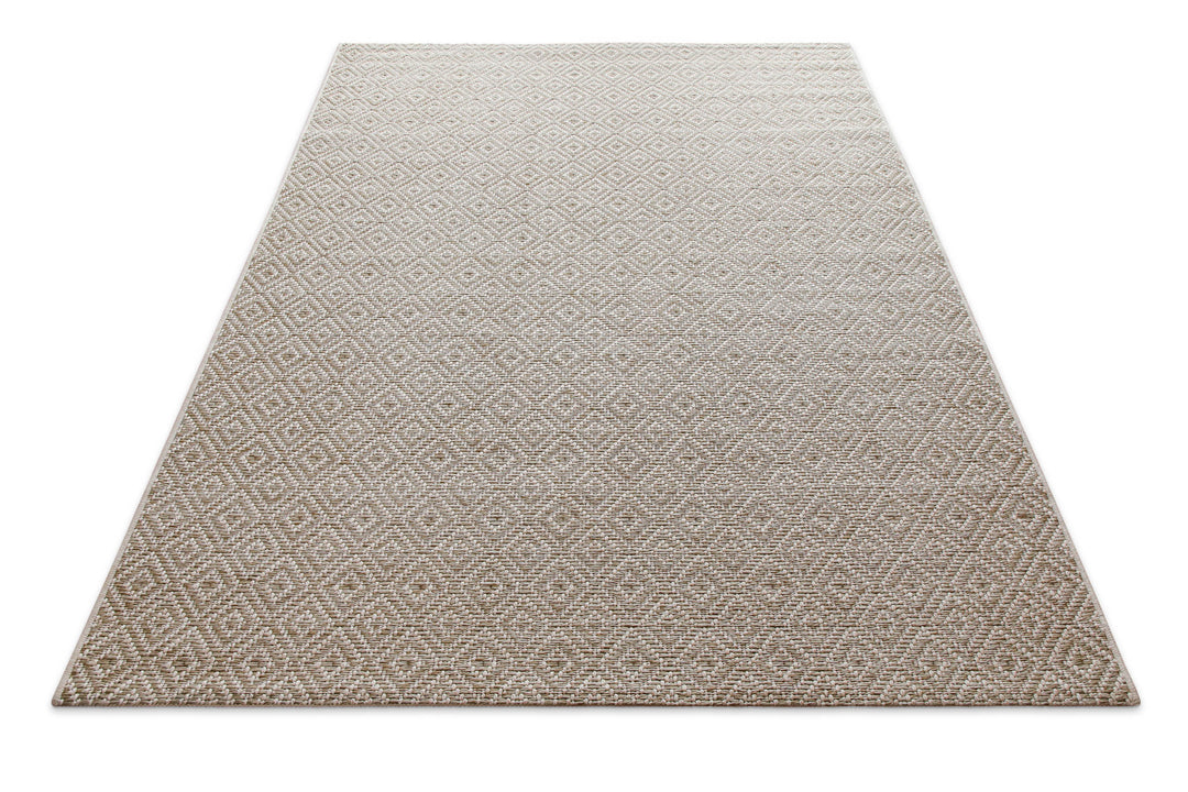 In-& Outdoor Teppich Miami Beach creme weiß rechteckig Perspektive