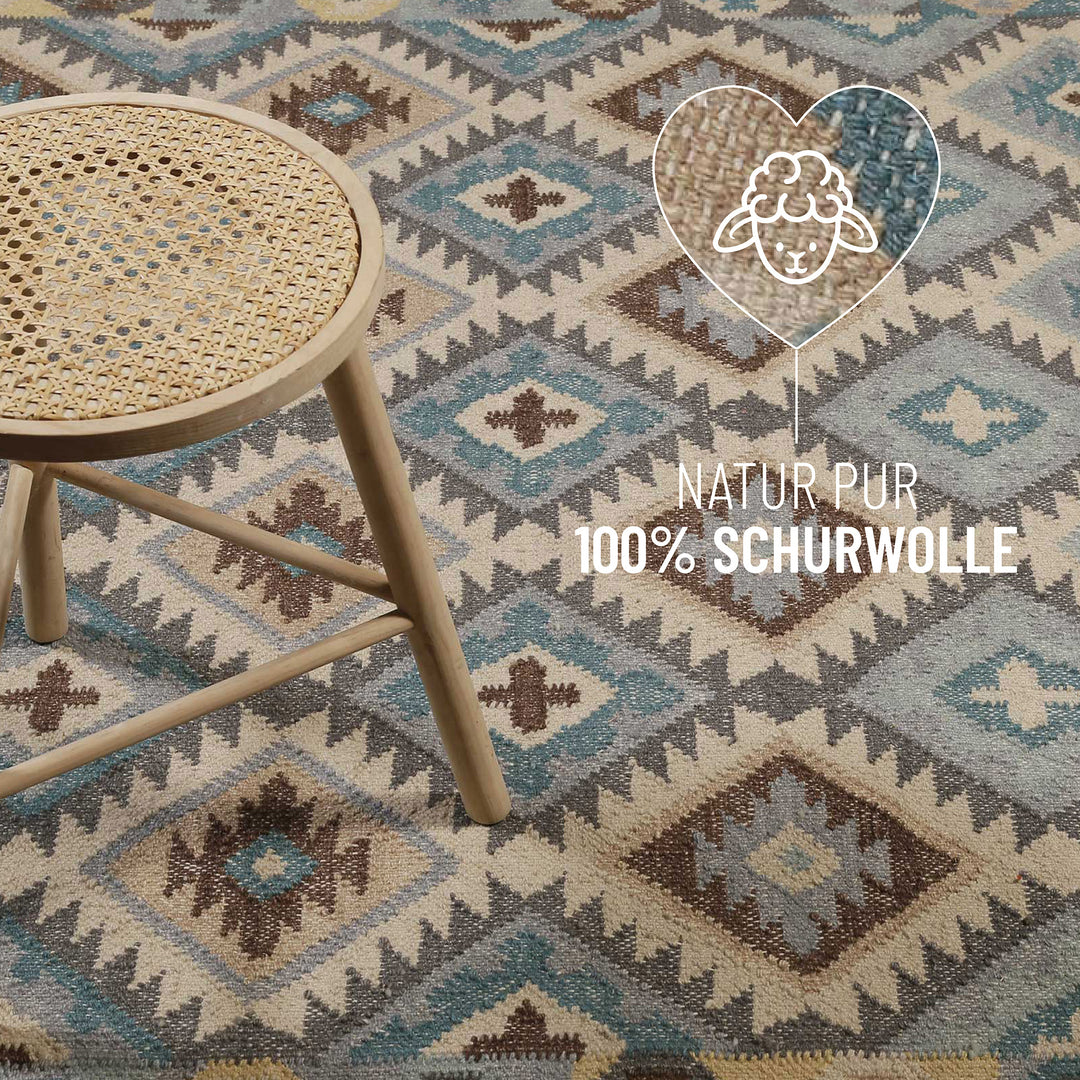 Migny Teppich hellgrau Kurzflor rechteckig