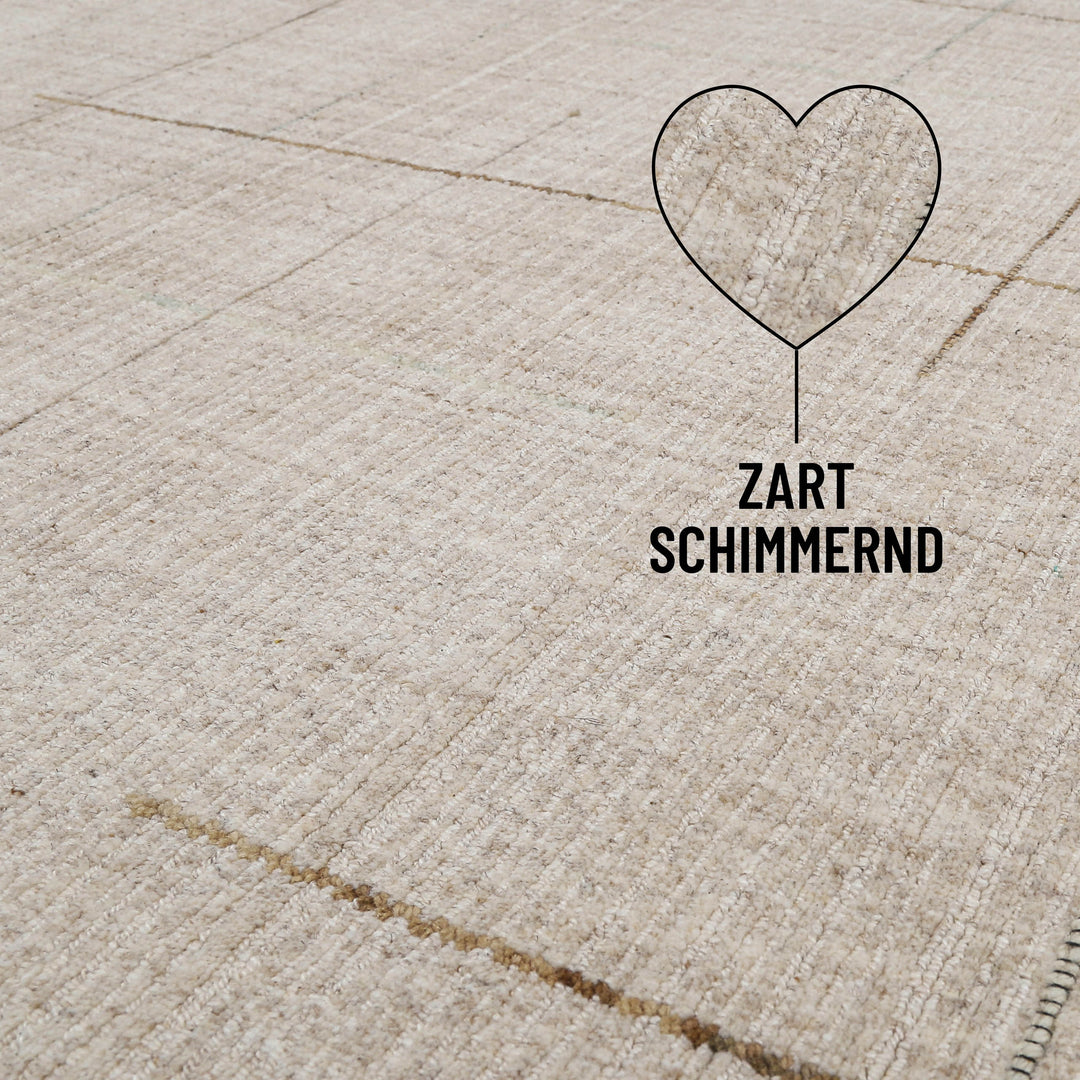 Kurzflor Teppich Greige "Milly" WECONhome