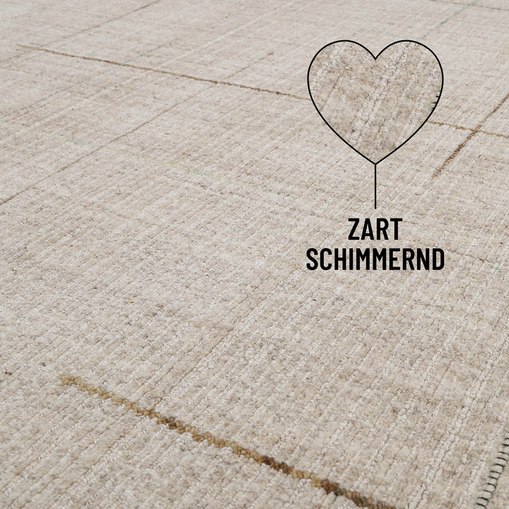 Kurzflor Teppich Greige "Milly" WECONhome