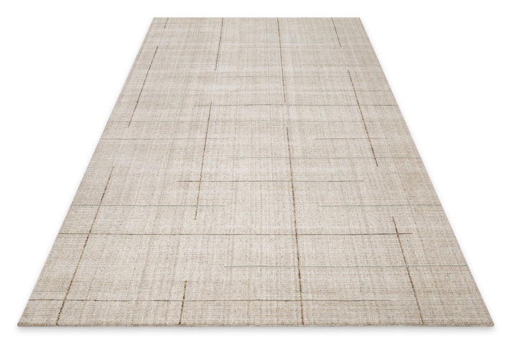 Kurzflor Teppich Greige "Milly" WECONhome