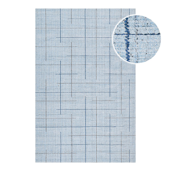 Kurzflor Teppich Licht Blau "Milly" WECONhome