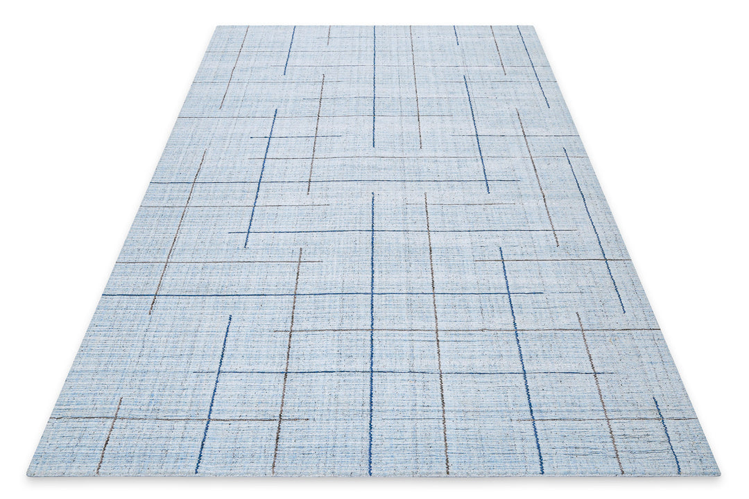 Kurzflor Teppich Licht Blau "Milly" WECONhome