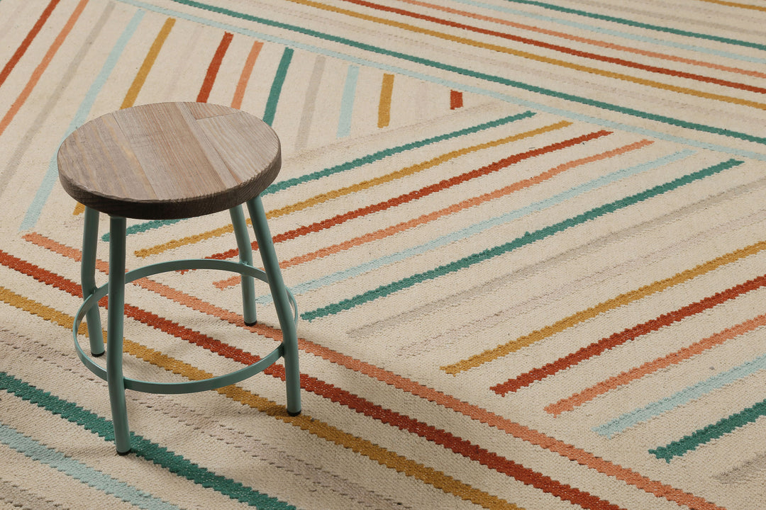 Modern Pop Teppich multi Kurzflor rechteckig