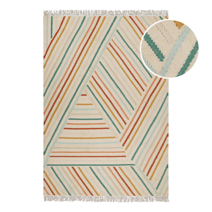 Modern Pop Teppich multi Kurzflor rechteckig