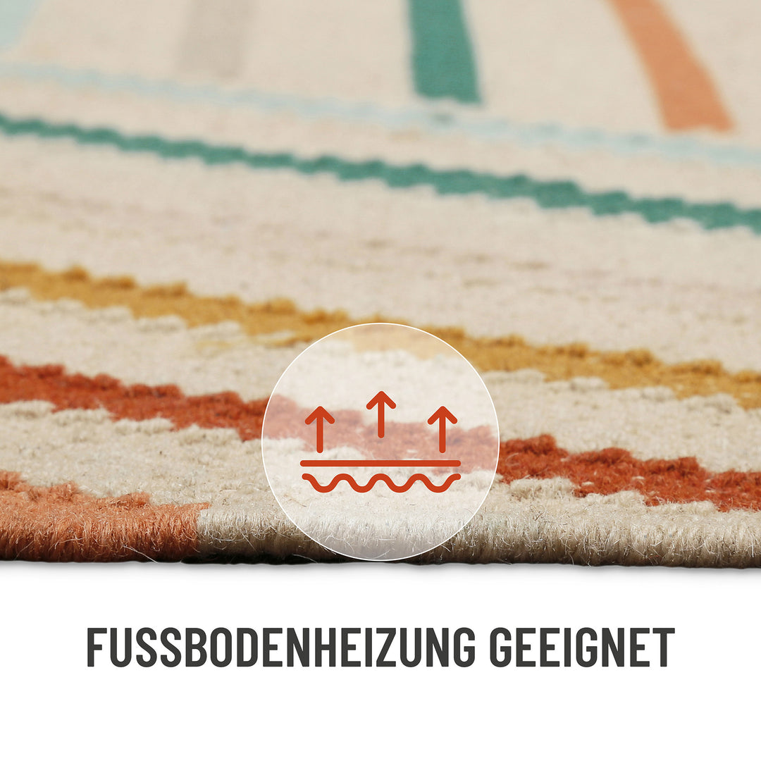 Modern Pop Teppich multi Kurzflor rechteckig