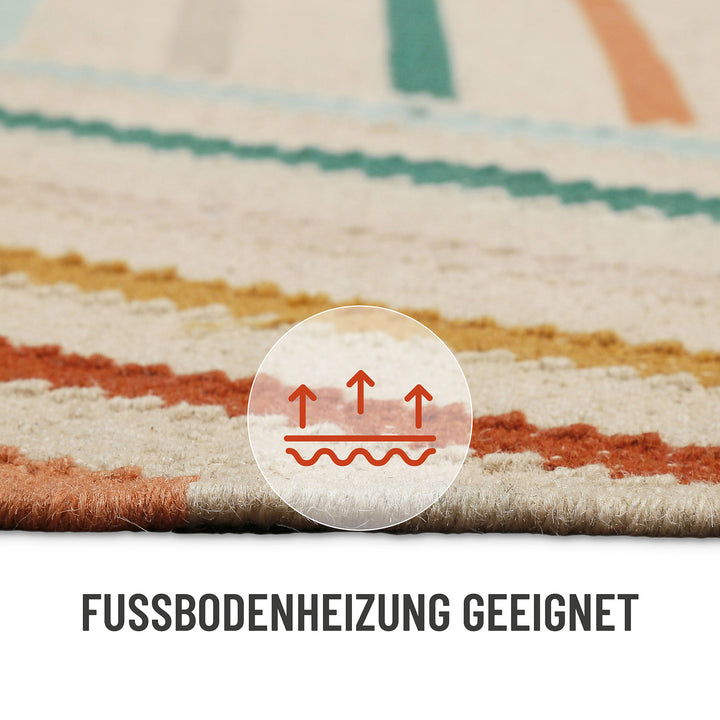 Modern Pop Teppich multi Kurzflor rechteckig