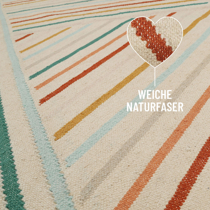 Modern Pop Teppich multi Kurzflor rechteckig