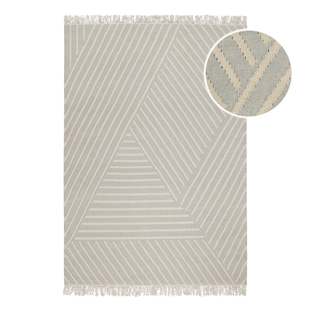 Modern Pop Teppich pastell grau Kurzflor rechteckig