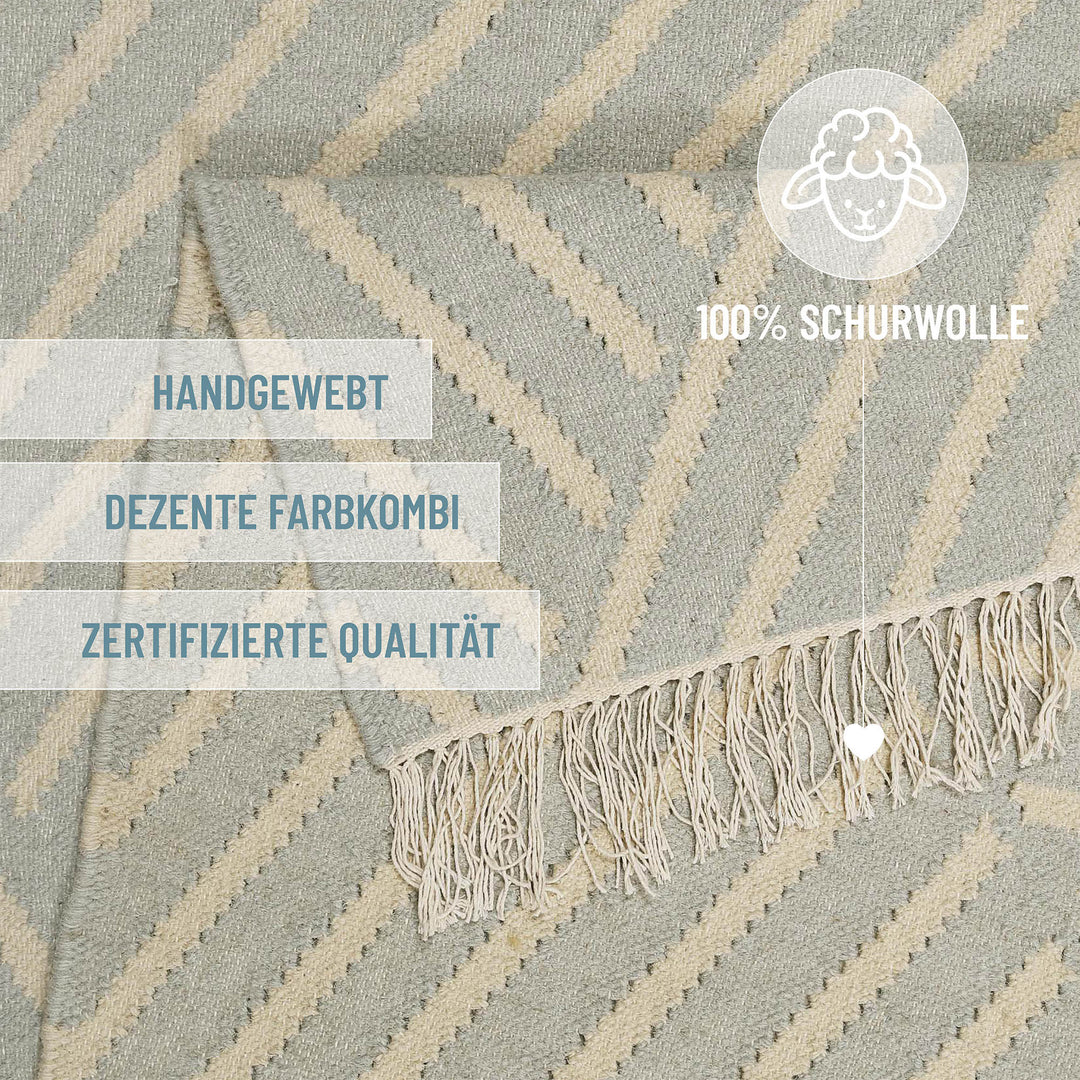 Modern Pop Teppich pastell grau Kurzflor rechteckig