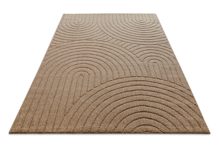 In-& Outdoor Teppich Monoq natur rechteckig Perspektive